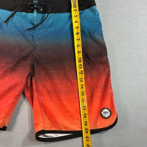 Ron Jon Surf Shop Boardshorts Men’s 38 Sunset Ombre Red Orange Blue zdjęcie 5