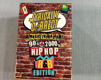 Lyrically Correct 90s 2000s Hip Hop R&B Edition Music Trivia Game
