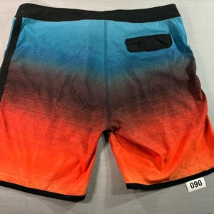 Ron Jon Surf Shop Boardshorts Men’s 38 Sunset Ombre Red Orange Blue zdjęcie 7