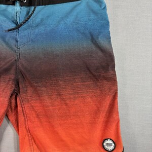 Ron Jon Surf Shop Boardshorts Men’s 38 Sunset Ombre Red Orange Blue zdjęcie 3