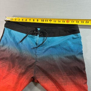 Ron Jon Surf Shop Boardshorts Men’s 38 Sunset Ombre Red Orange Blue zdjęcie 6
