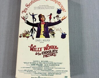 Willy Wonka and the Chocolate Factory VHS Gene Wilder Warner Home Video
