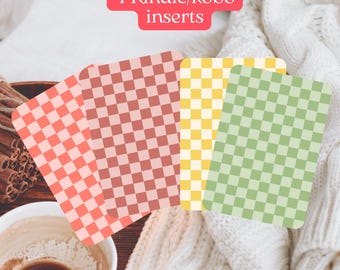 Ästhetisches 4-Raster-Kindle-Inlay | Sofortiger digitaler Download | Hübsches, druckbares Raster-Hintergrundbild für Kindle (11. Generation) und Kobo-Inlay