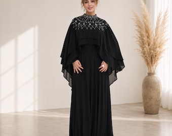 Abaya for | Dubai Style Maxi Dress | Elegant Modest Islamic Dress | Eid, Ramadan & Party Wear