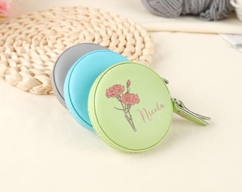 Personalized Measuring Tape, Portable Sewing Measuring Tape, Custom Name Leather Tape Measure, Sewing Gift For Dressmaker, Dressmaker Gift
