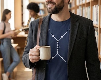 Feynman Diagram T-Shirt, Electron-Electron (Møller) Scattering QED Physics