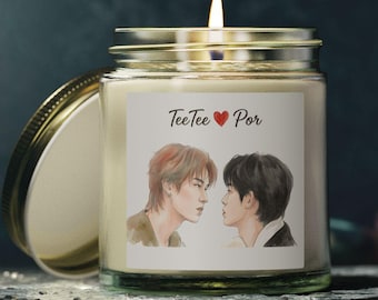 Duang With you Thai BL Series Inspired Vela aromática de 113 g / Teetee Por Boys Love Couple Gift / GMMTV Domundi Thailand Aesthetic Room Decor