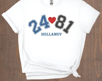 Camiseta de Ilya Rozanov, Hudson Williams, Connor Storrie Hollanov, inspirada en la rivalidad acalorada, camiseta de Shane Hollander, artículos de Hockey BL