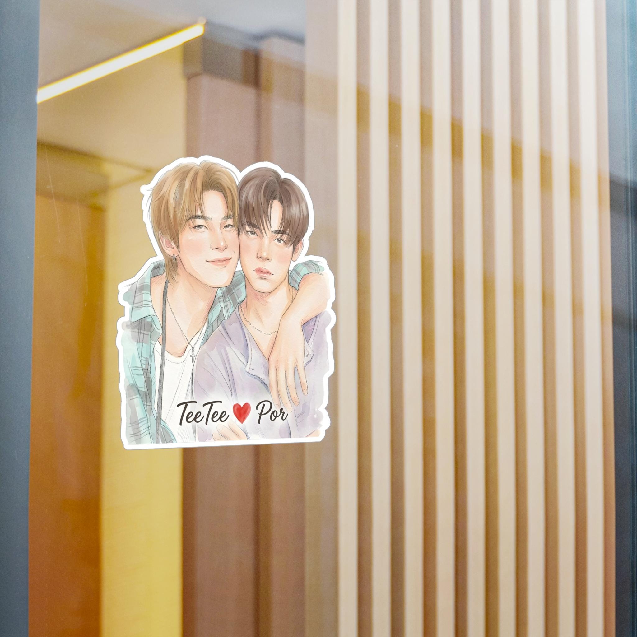 Teetee Por Sticker | Thai BL Series Duang With You Inspired Vinyl