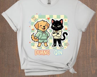 Camiseta inspirada en la serie BL tailandesa Duang With You / TeeTee Por Domundi Tailandia Boys Love Couple Graphic Tee Gift