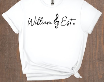 Camiseta de William Est de la serie BL tailandesa / GMMTV Fanday 29, camiseta inspirada en William Est de EE. UU., regalo y mercancía