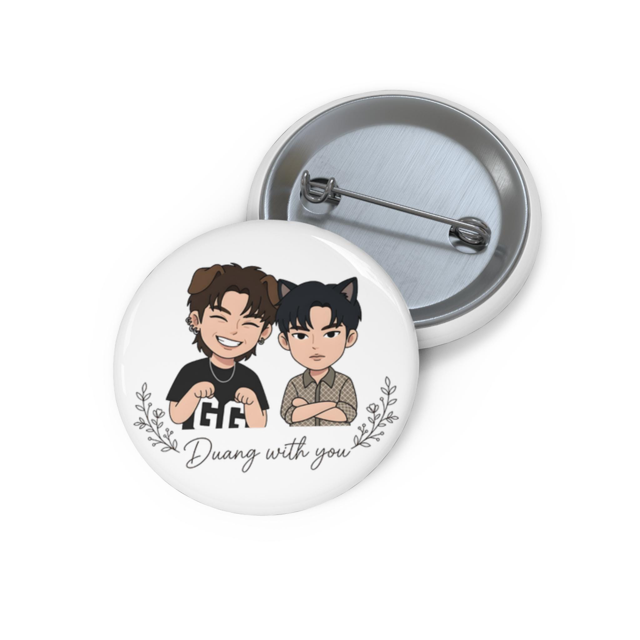 Teetee Por Duang With You Thai BL Series Inspired Pin Badge Button