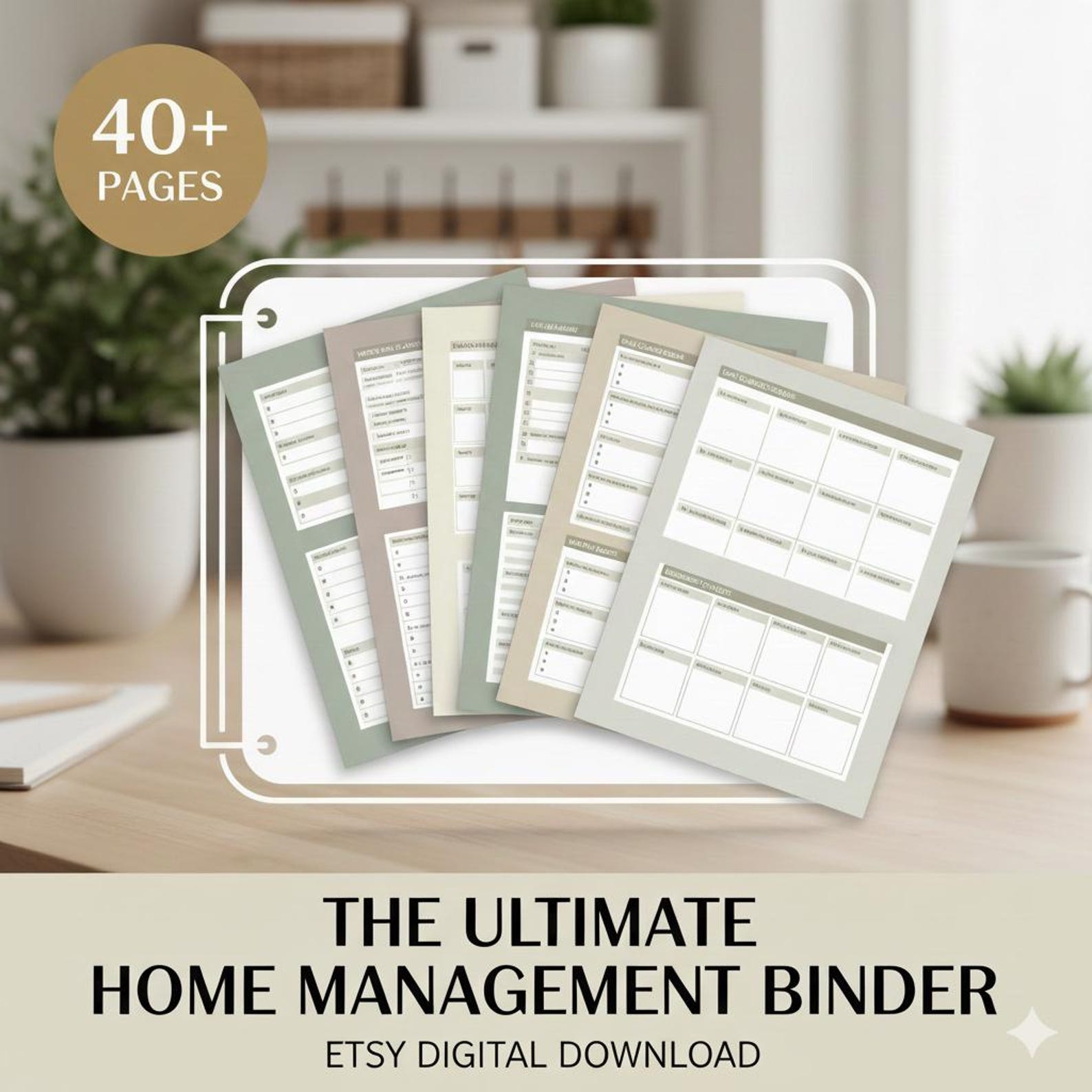 Ultimate Home Management Binder, Printable Household Planner, Emergency ...