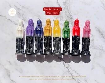 Reversible Women Figure Wax Candle Collection/Figura Mujer Reversible Velas Wax