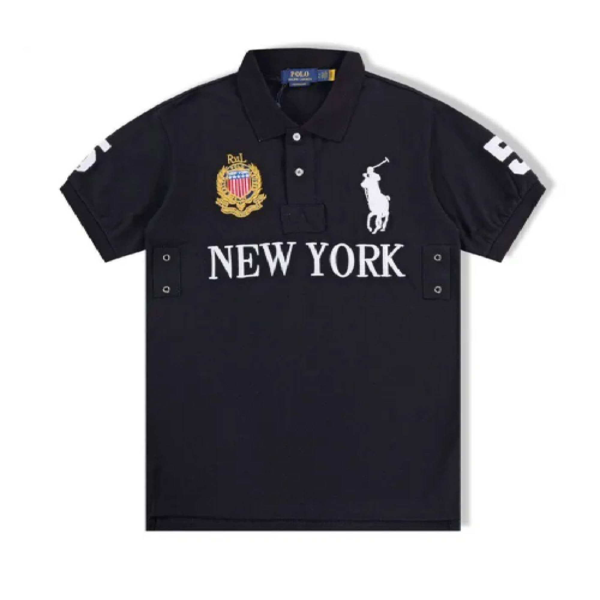 か*ら様 ラルフローレン ポロシャツ チーフキーフ ブラック　swag ラルフローレン ポロシャツ swag yokosquad flexwitme chif keef着用