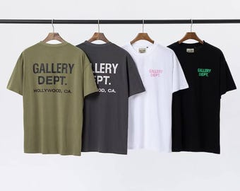 Camiseta inspirada en Gallery Dept, camiseta gráfica de Hollywood, California, camiseta unisex de estilo urbano.