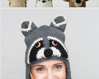 15 Crocheted Animal Hats Crochet Patterns