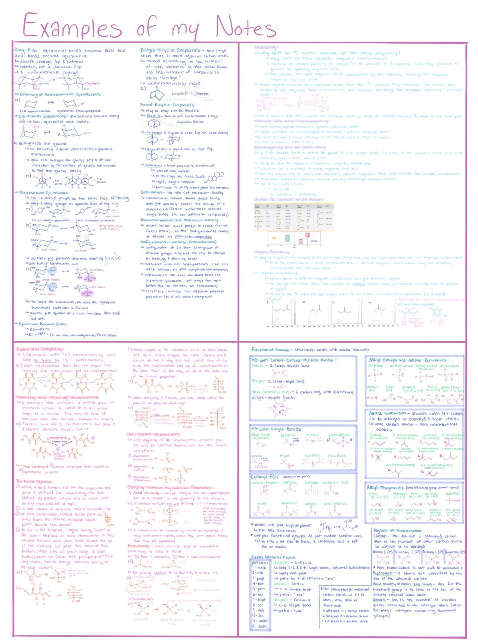 Organic Chemistry 1 - Final Exam Study Guide - Etsy