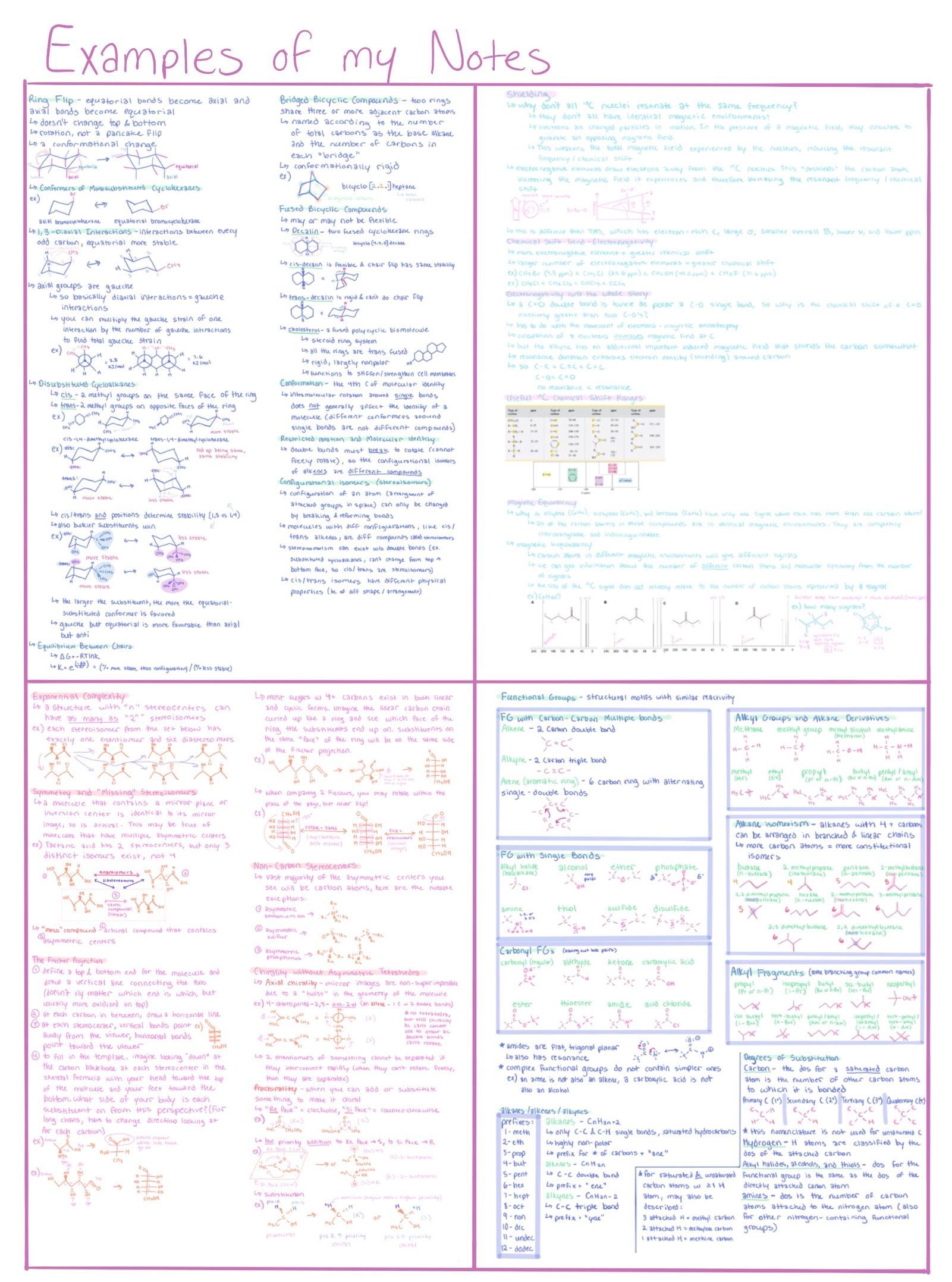 Organic Chemistry 1 - Final Exam Study Guide - Etsy