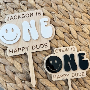 One Happy Dude Cake Topper: First Birthday Party