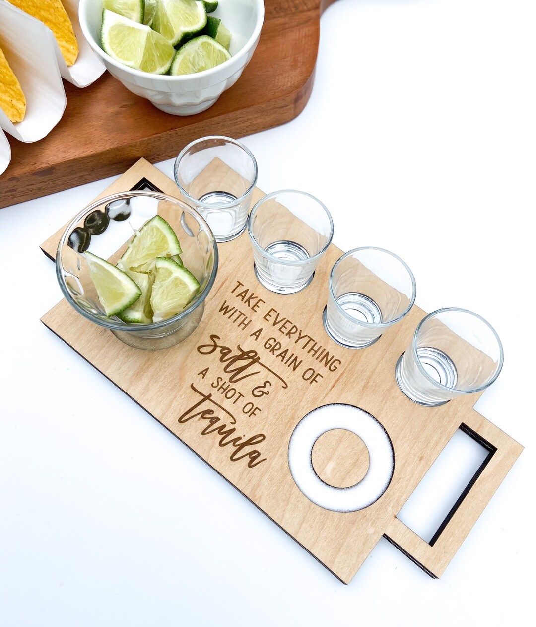 Tequila Shot Flight Tray, Tequila, Shots, Taco Tuesday, Weddings, Party