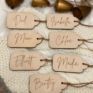 Personalized Stocking Tags, Stocking Name Tags, Stocking tags, Chrismas stockings, Christmas stocking hanger, Merry Christmas, Rustic Tags