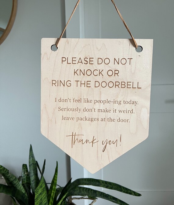 Buy Please Ring Bell If No Answer Do Not Leave Packages on Front Porch  Online in India - Etsy