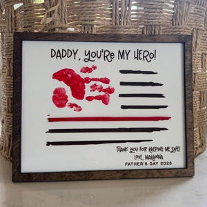 Firefighter Dad Father’s Day Gift 🚒
Handprint Flag Craft