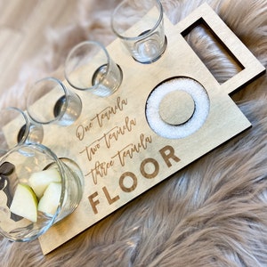 Tequila shot flight tray, Tequila, shots, Taco Tuesday, Weddings, Party gift, housewarming gift, bachelorette