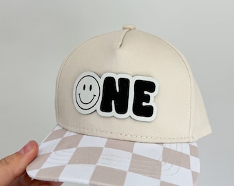One Happy Dude Hat, Mama’s Boy, Toddler Trucker Hat, Child Hat, Baby Snapback, Boy Mom, baby Boy Hat, Child Snap back, Birthday Boy ONE YeaR
