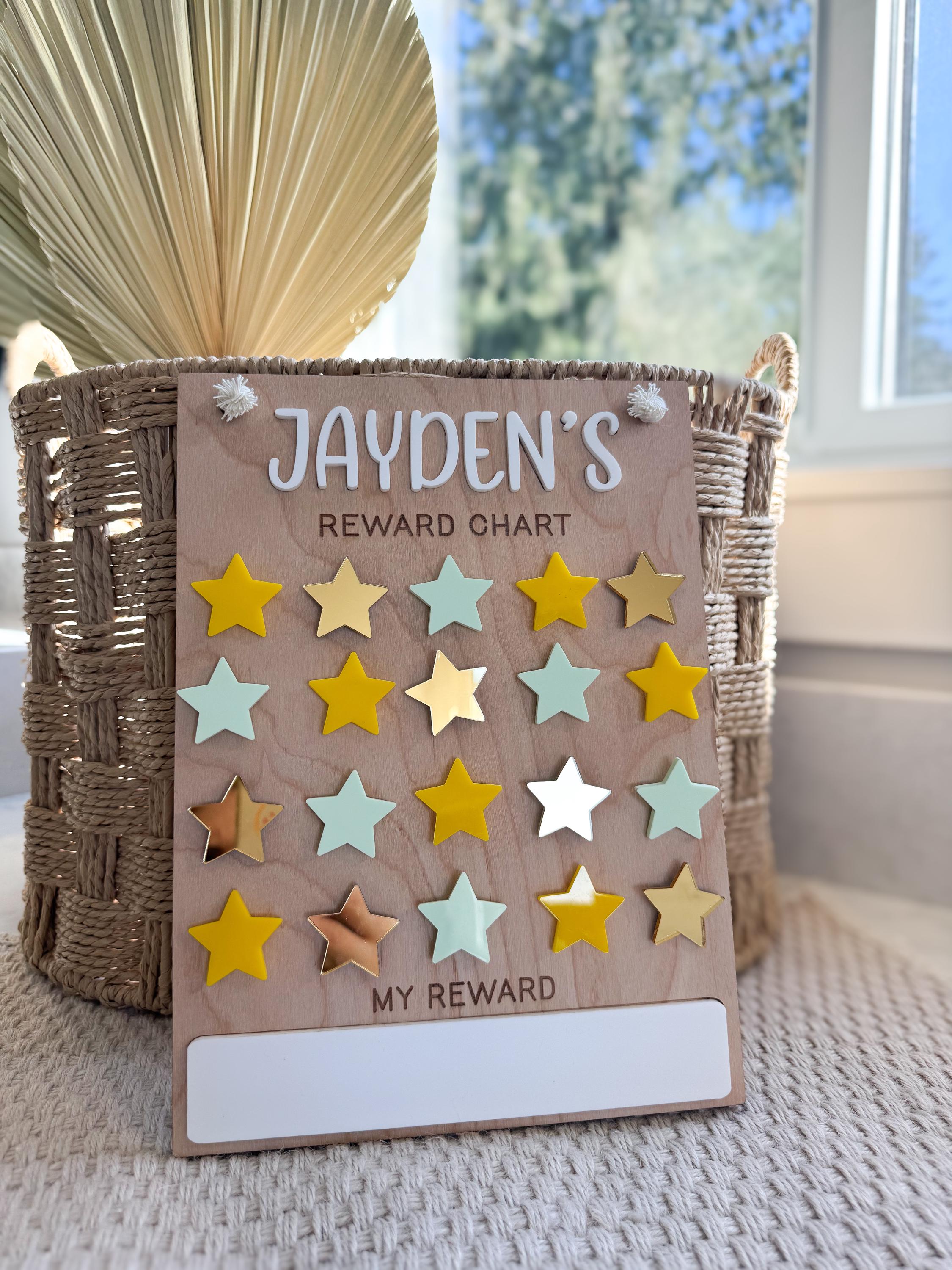 Personalized Reward Jar With Tokens – Custom Name Star Jar – Classroom ...