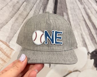 Rookie of the Year 1st Birthday Hat | Baseball First Birthday Outfit | Baby Baseball Cap Photo Prop | Rookie Season Birthday