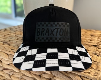 Toddler Hat, Mama’s Boy, Toddler Trucker Hat, Child Hat, Baby Snapback, Boy Mom, baby Boy Hat, Child Snap back, Toddler Cap, checkered Hat