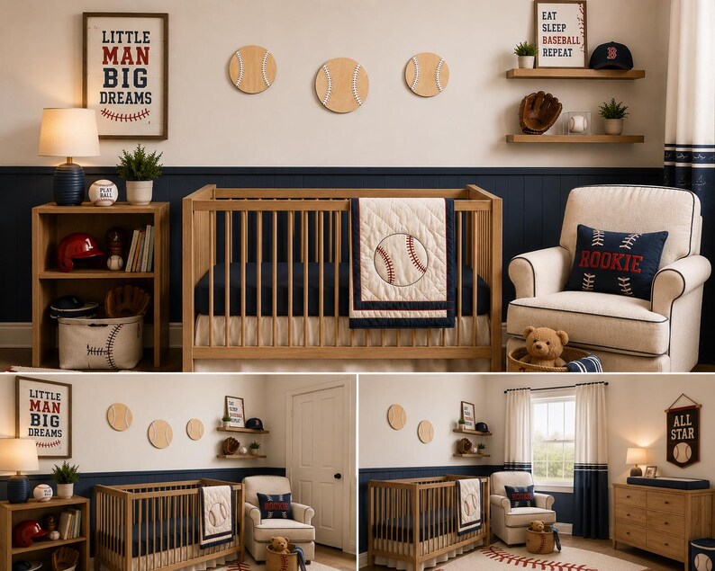 baseball playroom decor