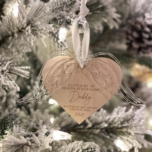 Christmas in Heaven, In Memory Of Ornament, In Loving Memory of, Christmas Ornament, Loss, Grief, Loss Ornament , Acyrlic ornament