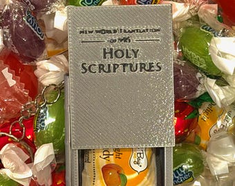 JW Gifts -  Bible Hidden Gems Keychain - Pack of 5 - English - Spanish