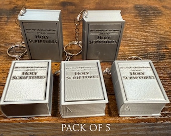 JW Gifts -  Bible Clicker Key Chain - Pack of 5 - English - Spanish