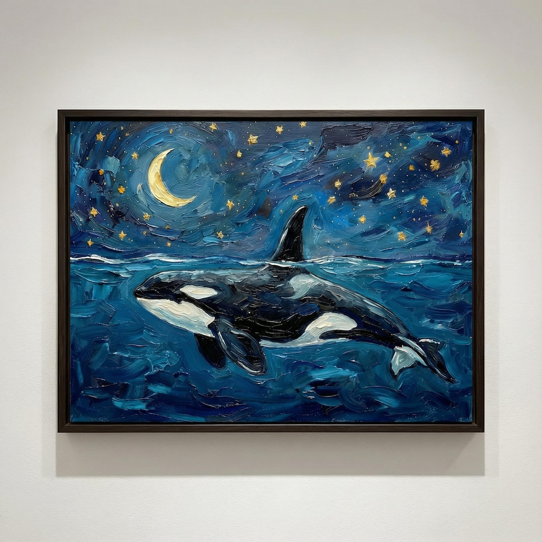 Orca Oil Painting Moonlit Ocean Marine Life digital Download Etsy orca-oil-painting-moonlit-ocean-marine-life-digital-download-etsy