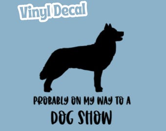 Dog Show Permanent Vinyl Decal