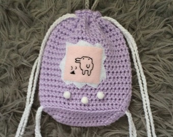 PRINTABLE PDF PATTERN: Mini Tamagotchi Egg Backpack