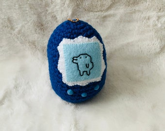 Tamagotchi Egg Amigurumi Plush Keychain