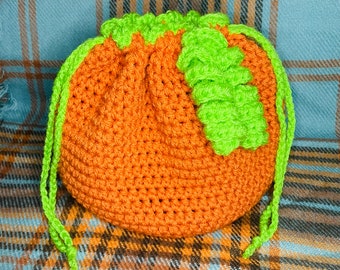 PRINTABLE PDF PATTERN: Pumpkin Pouch (by MadameWario)