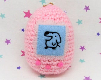 PRINTABLE PDF PATTERN: Tamagotchi Egg Amigurumi Crochet Plushie