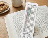 Printable Reading Tracker Bookmark, Book Log PDF, Reading Journal Insert, 100 Books Challenge, Book Lover Gift, Library Card Style, Digital