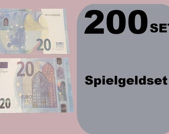 200 rekwisietenset van 20: rekwisieten voor film, fotoshoots, makers van decoratie en content, Euro Play Mone