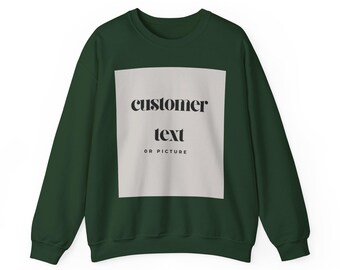 Sweat-shirt personnalisé à motif carré | Ras du cou à motif graphique personnalisé