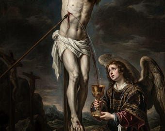 Christ Crucified with Adoring Angel