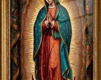Our Lady of Guadalupe - Traditional Catholic Art Print - Digital Download