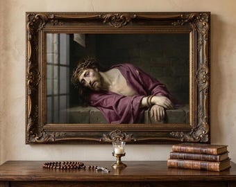 Ecce Homo Print | Christ Crown of Thorns Sacred Art (Digital Download)