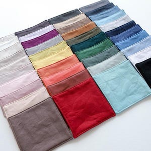 Linen & Cotton 11S Bio Washed Solids 41colors, 52&quot;  - by the YARD